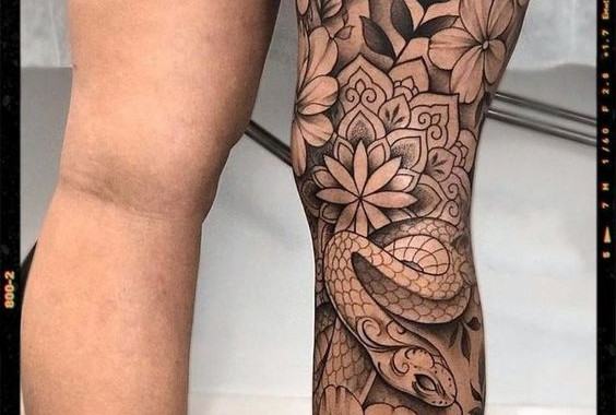 Women Leg Sleeve Tattoo Ideas