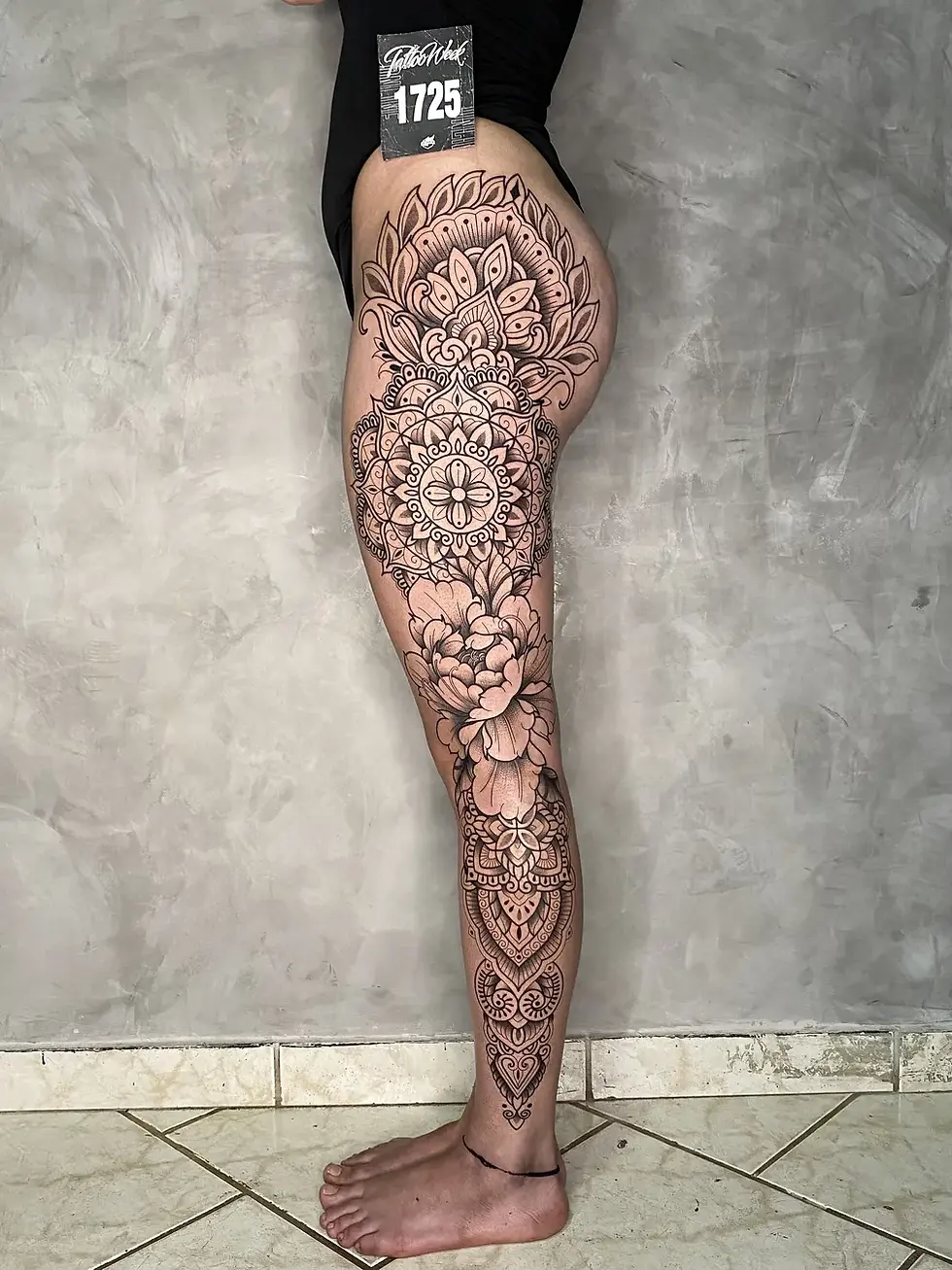 Tattoo Feminina na coxa: 39 Ideias Para você