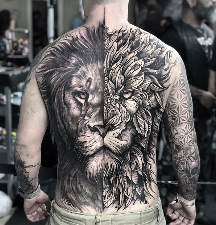 Tatuagem de Leão