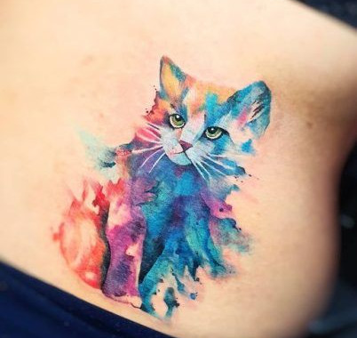 tatuagem de gatinho