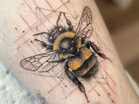Queen Bee Tattoo