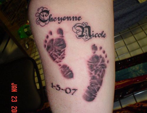 imagem de Tatuagem com Nome de Filho