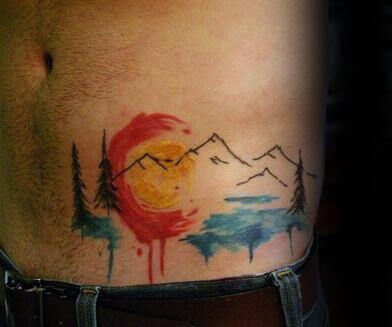 Tatuagens Coloridas Masculinas