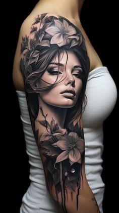 Women Leg Sleeve Tattoo Ideas