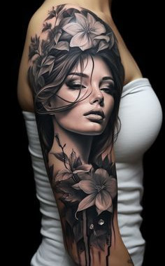Women Leg Sleeve Tattoo Ideas