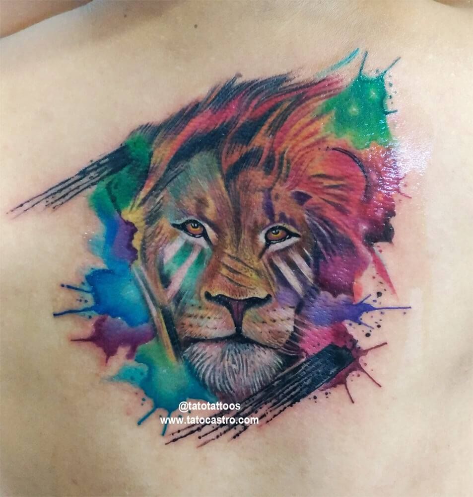 Tatuagem de Leão