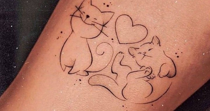 tatuagem de gatinho