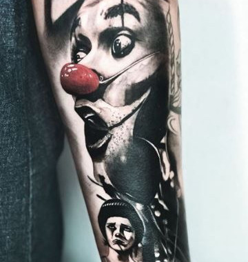 tatuagem-de-palhaco
