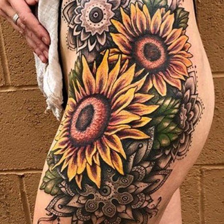 Women Leg Sleeve Tattoo