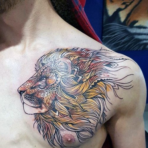 Tatuagem de Leão