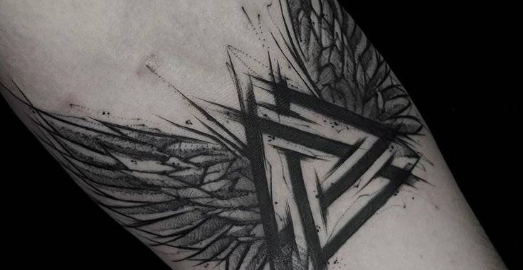 tatuagem viking valknut