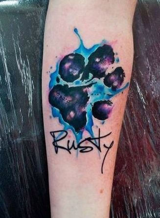 Paw Print Tattoo