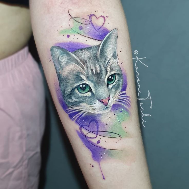 tatuagem de gatinho