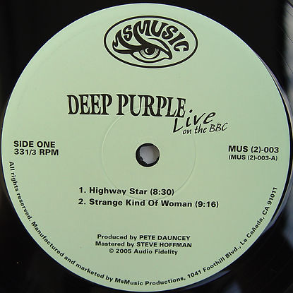 Deep Purple - Live on the BBC (label_A).