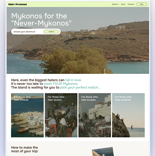 Meet Mykonos Website