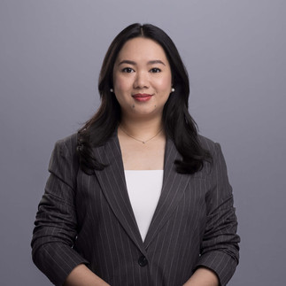 Headshot of a business woman in a studio
