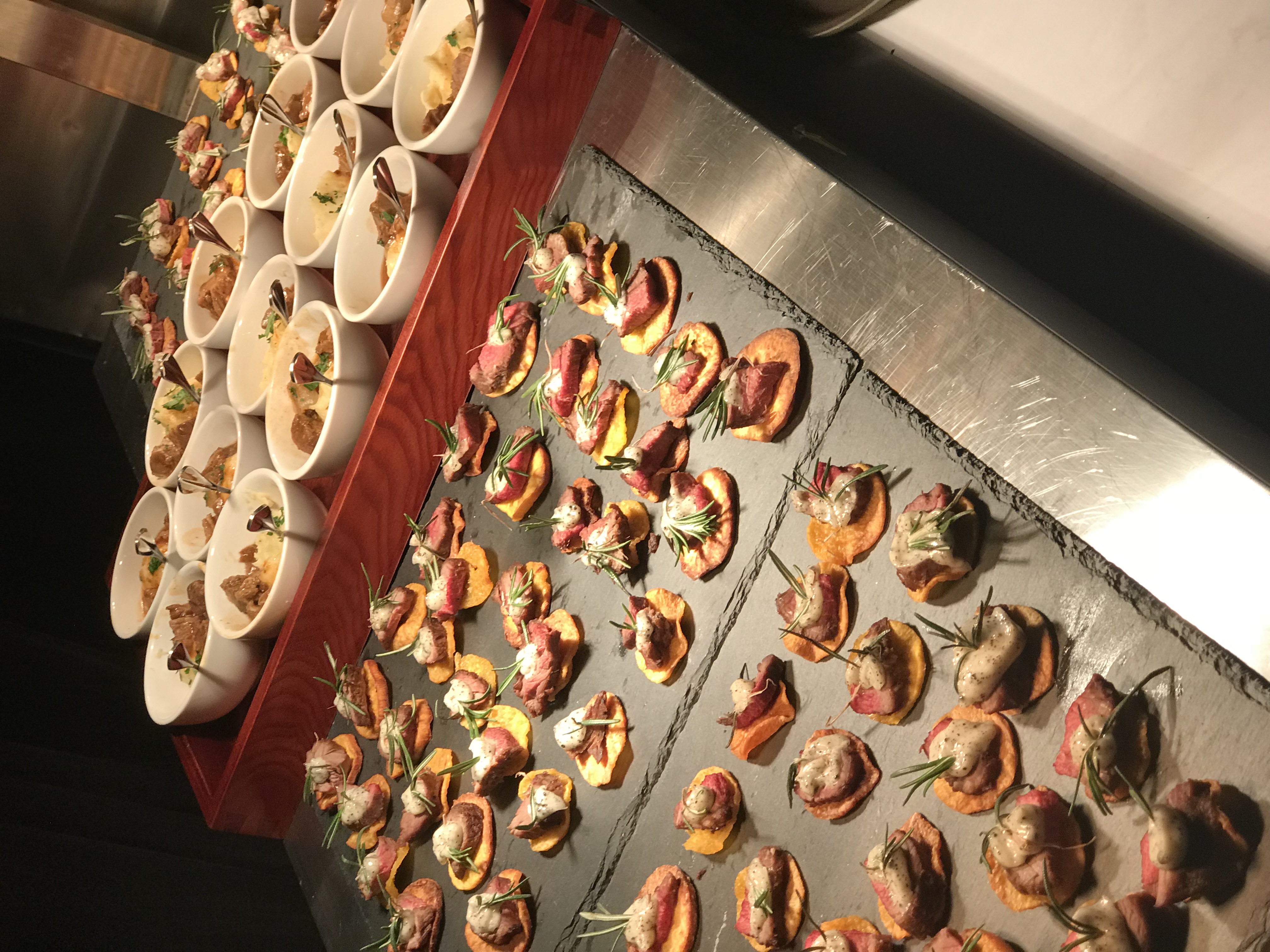 Wagyu Beef On Sweet Potato Chip