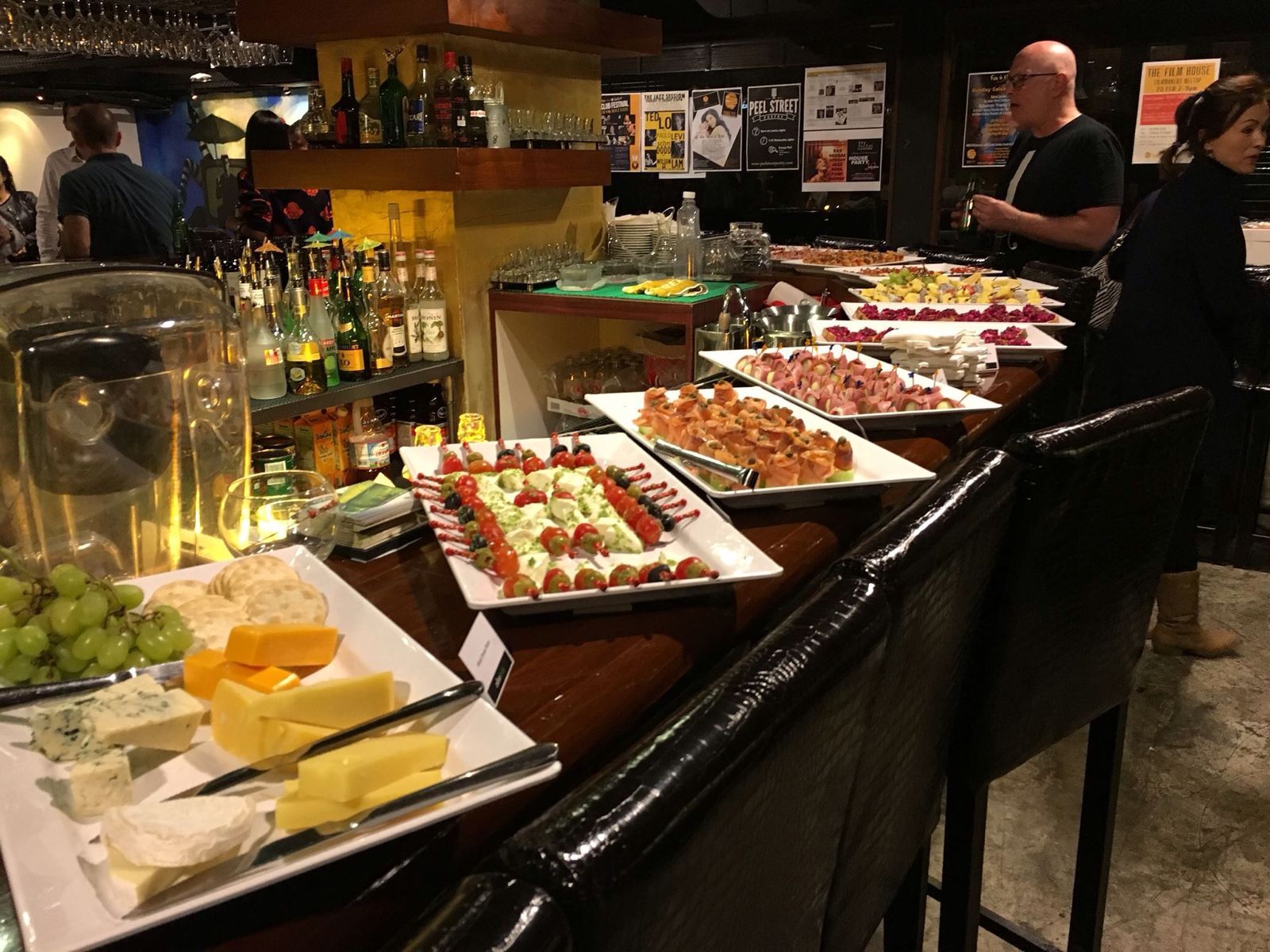 Finger food at music lounge