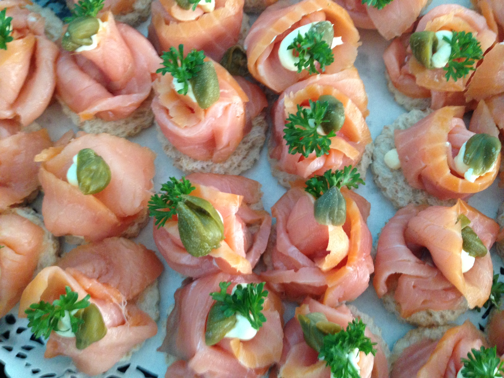 Smoked Salmon & Cream Cheese Canape