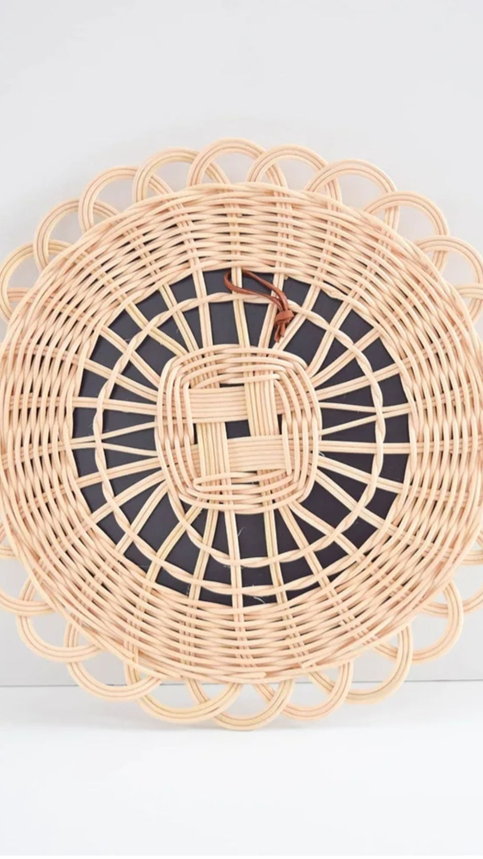Küçük resim: Doğal Bambu Çerçeveli Ayna – 40 cm
