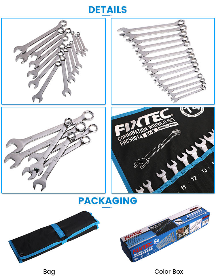 Thumbnail: 14PCS Combination Spanner Set