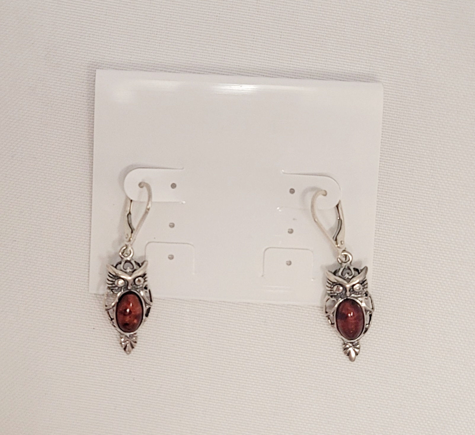 Earring – Owl Amber (.28oz B30-Bg15#607)