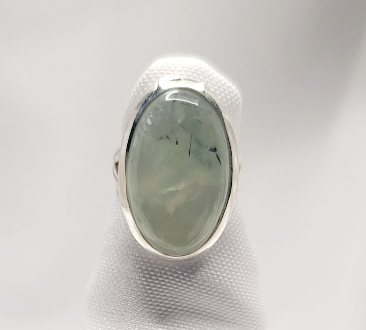 Ring – Prehnite 925 (.31oz B30-Bg11#387)