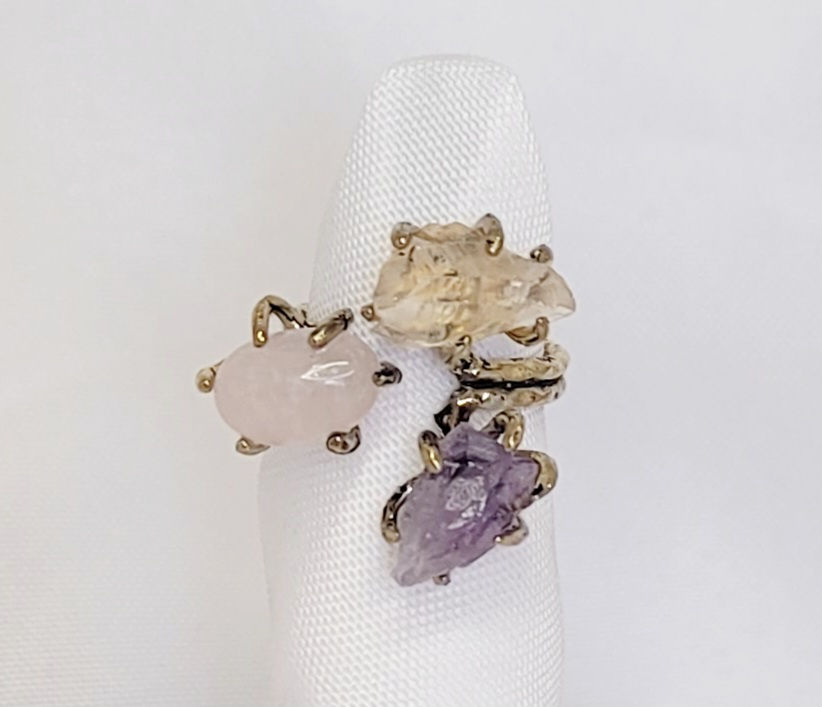 Ring – Amethyst Citrine Rose (.31oz B30-Bg19#910)