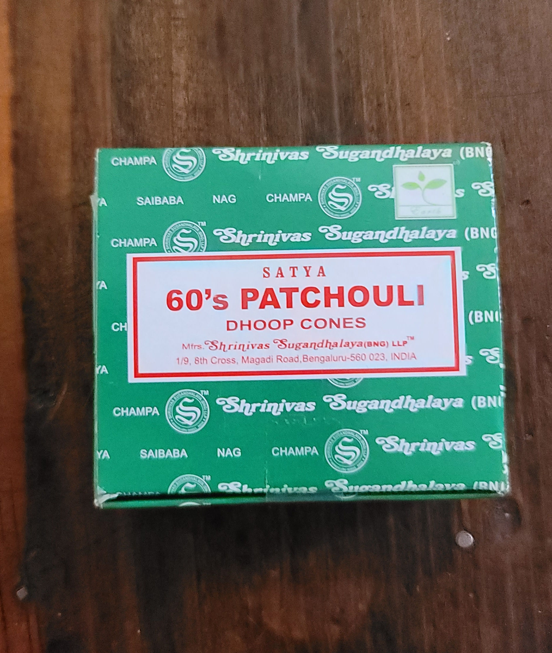 Satya Dhoop Cones Boxed - 60 's Patchouli