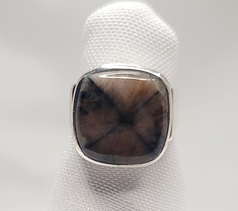 Thumbnail: Ring – Chiastolite 925 (.35oz B30-Bg11#374)
