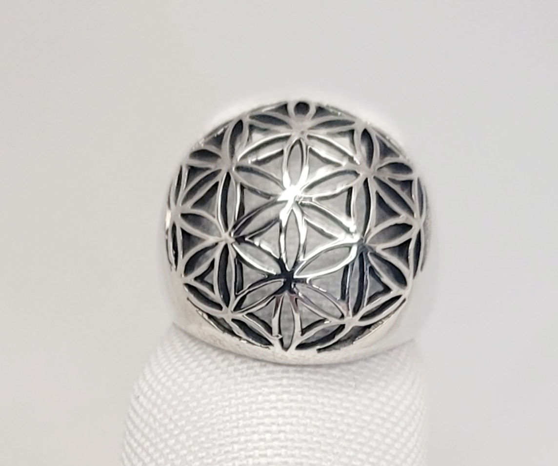 Ring – Flower of Life 925 (.24oz B30-Bg11#480)
