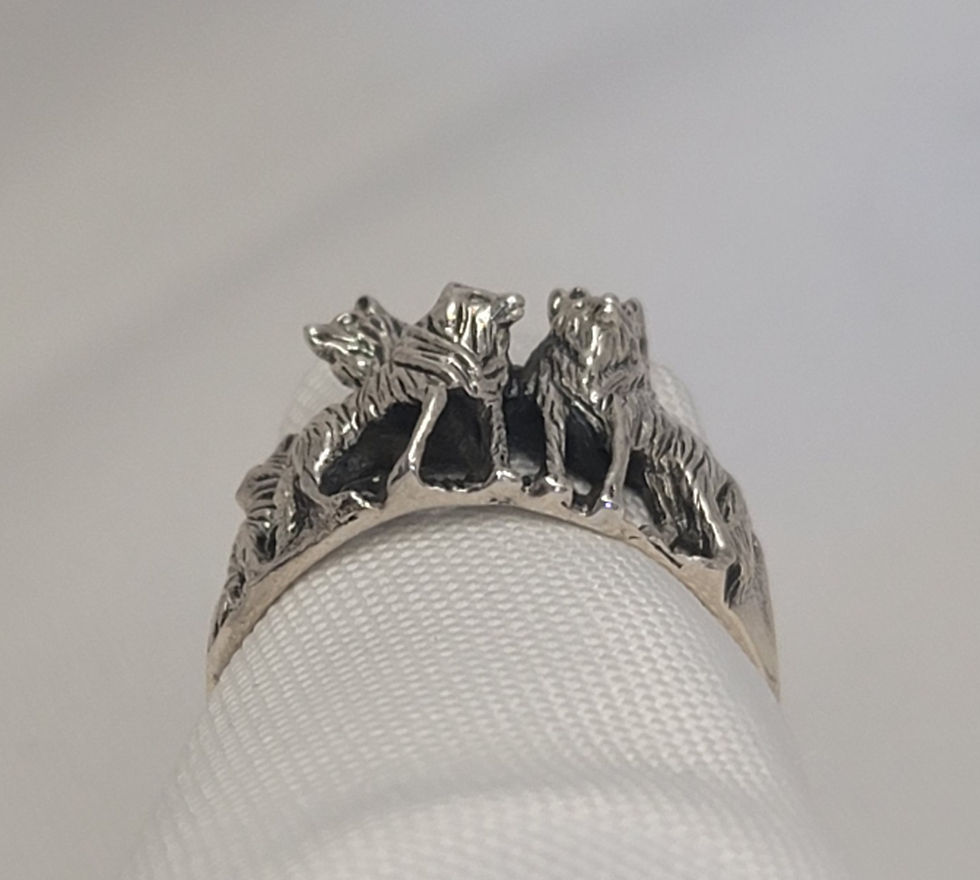 Thumbnail: Ring – Wolf Pack 925 (.24oz B30-Bg11#406)