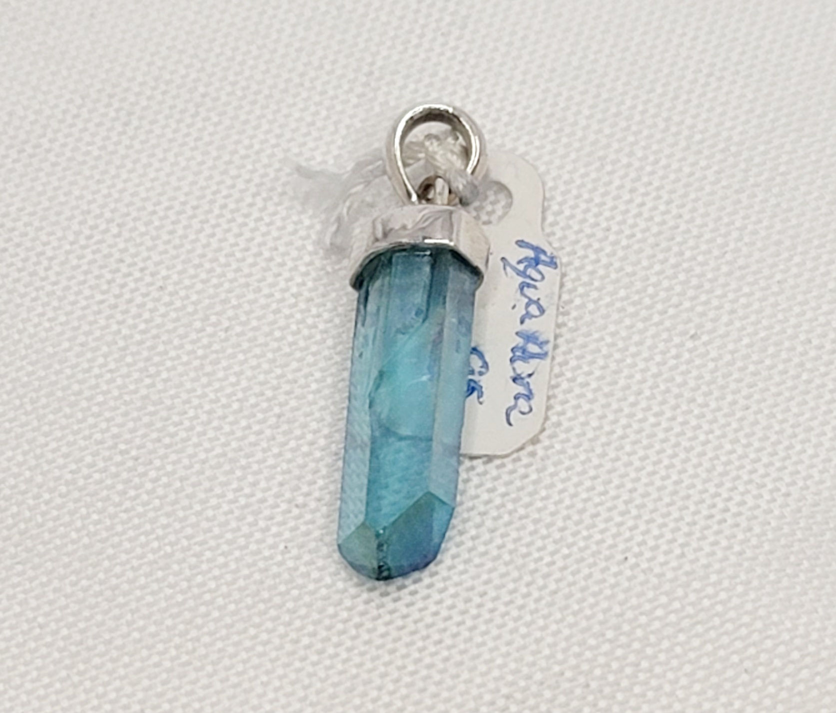 Pendant – Aqua Aura Quartz (.07oz B30-Bg18#849)