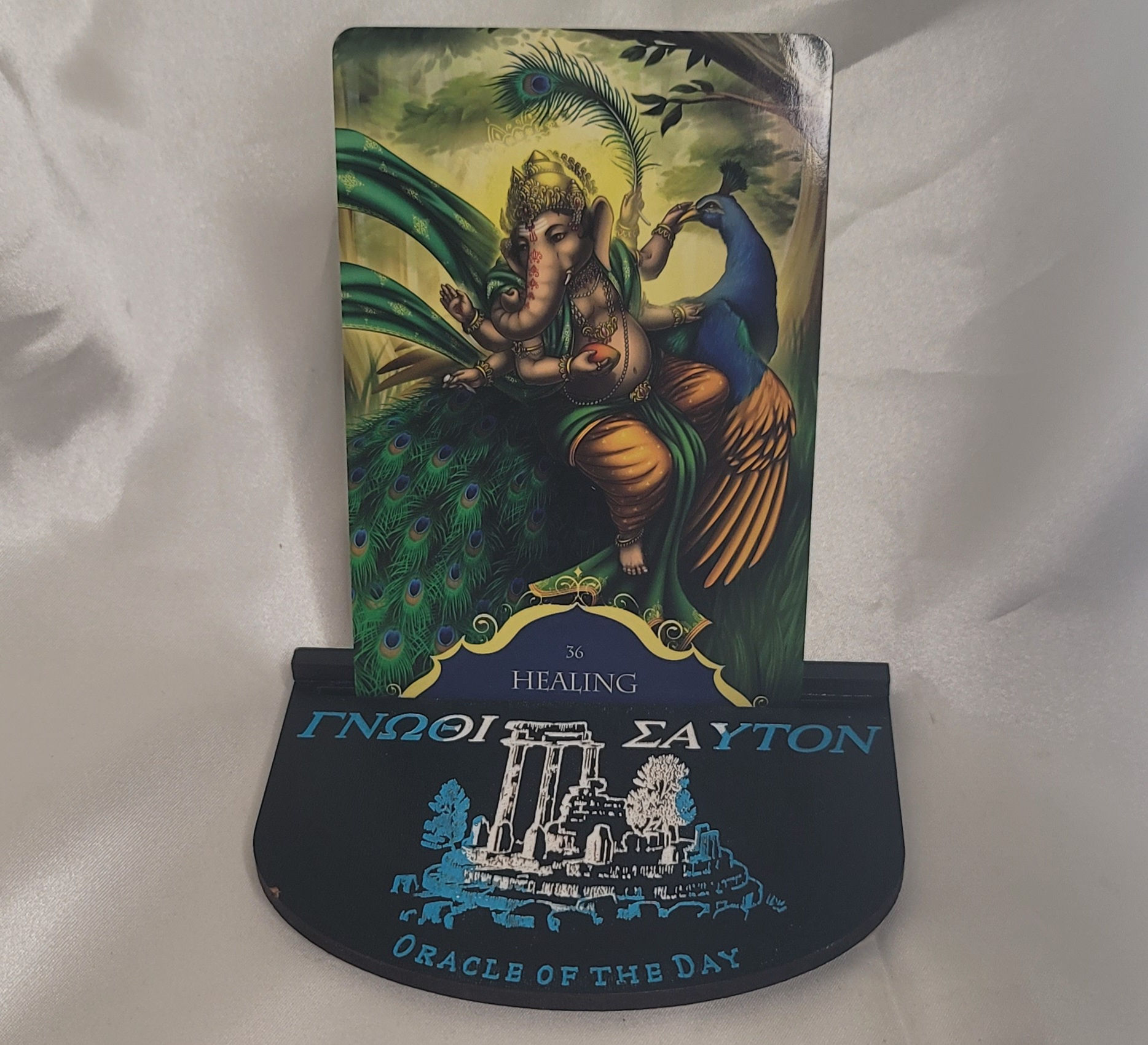 Tarot Card Stand – Black, Blue & White – 1 Card