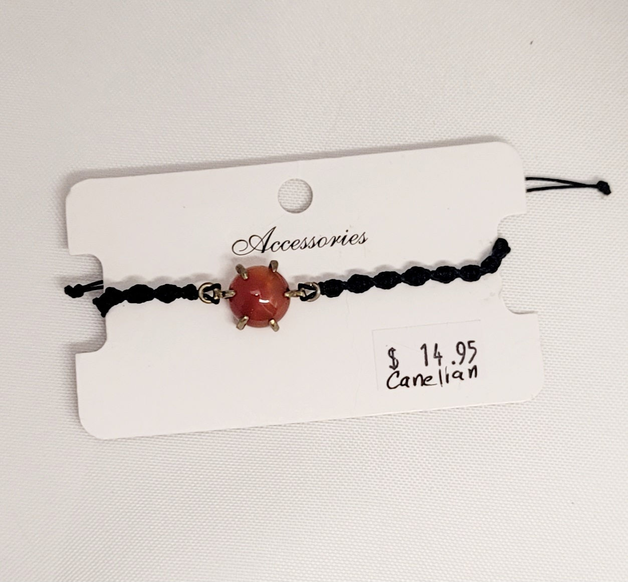 Bracelet – Adj. Carnelian (.14oz B30-Bg9#243)