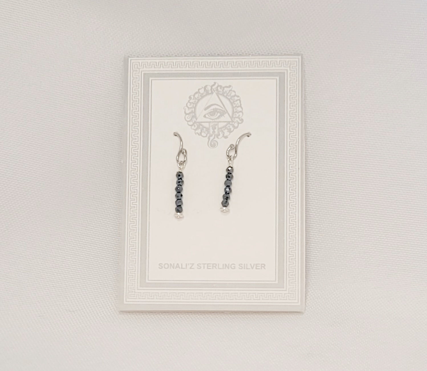 Earring – Hematite 925 (.10oz B30-Bg15#597)