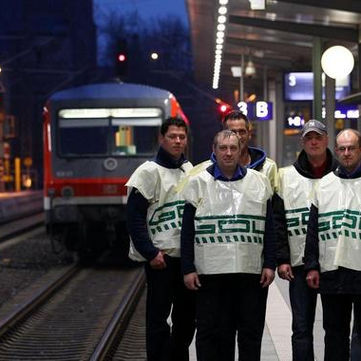 GERMANY - Railroad workers on strike