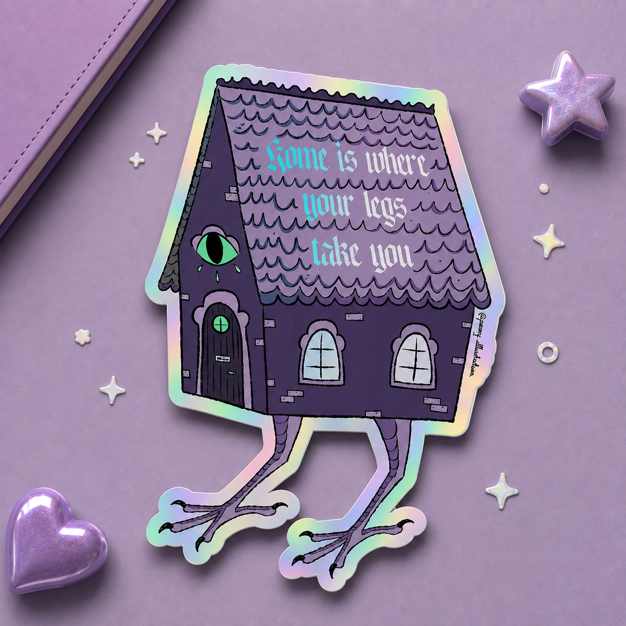 Home is where your legs take you Sticker