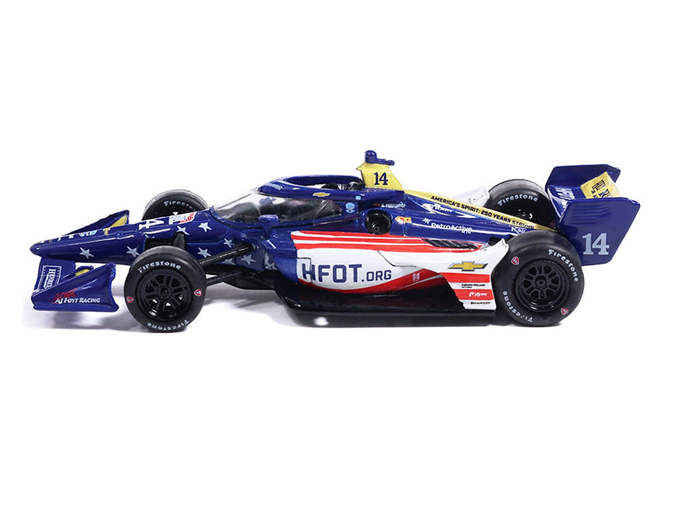 Miniatura: IXO Models Diecast 1/64 Dallara IndyCar #14 Santino Ferrucci AJ Foyt Racing