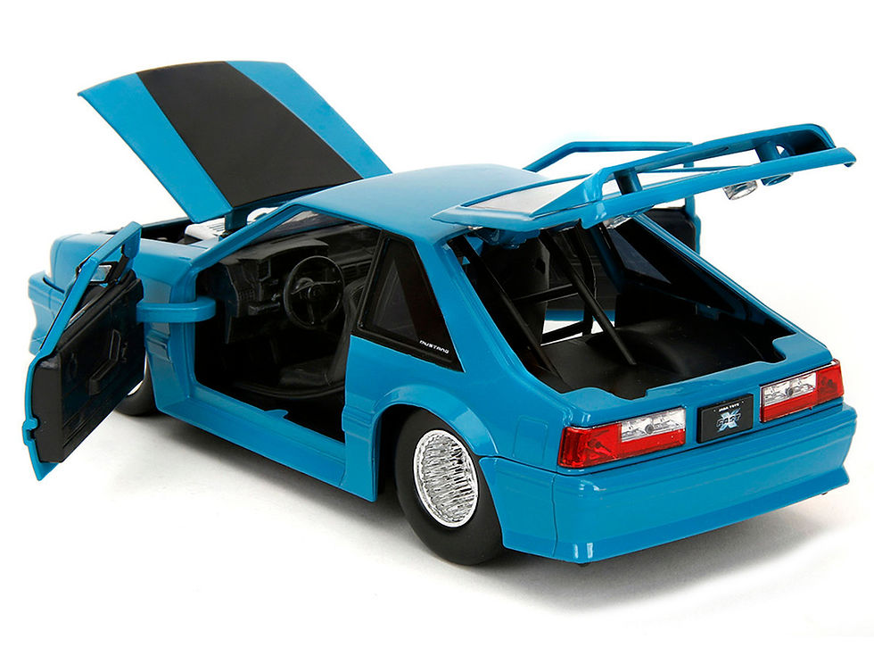 Thumbnail: Jada Diecast 1:24 1989 Ford Mustang GT Blue