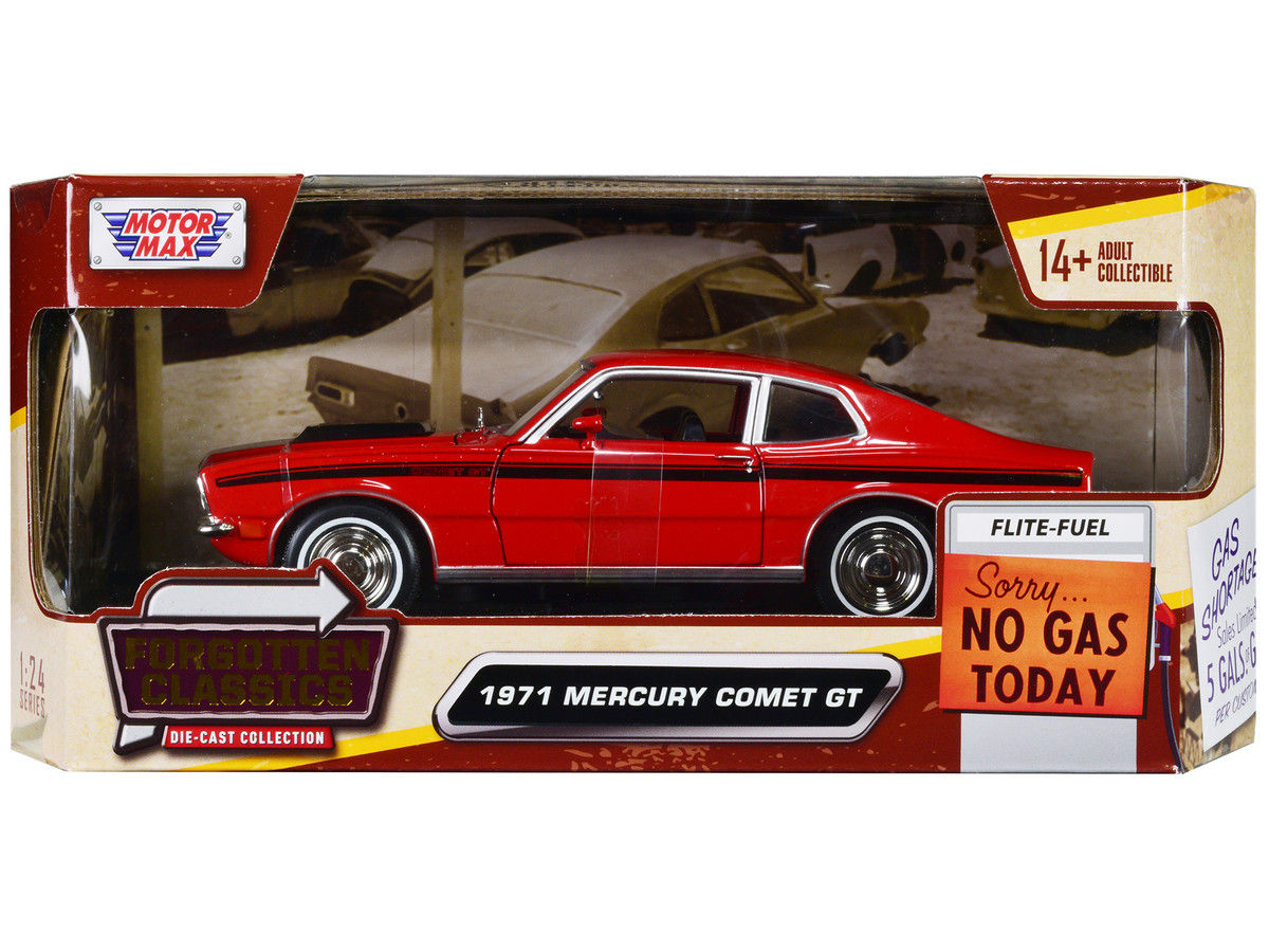 Motormax Die-cast 1/24 1971 Mercury Comet GT Red
