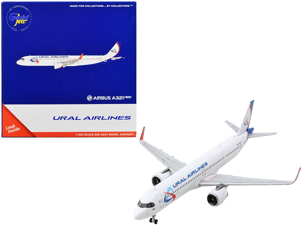 Airbus A320neo "Ural Airlines" 1400 scale diecast jet models