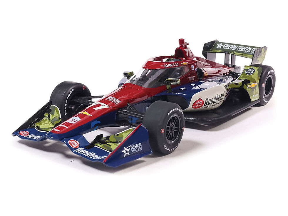 IXO Diecast 1/18 Dallara IndyCar #77 Sting Ray Robb Goodheart Animal Center
