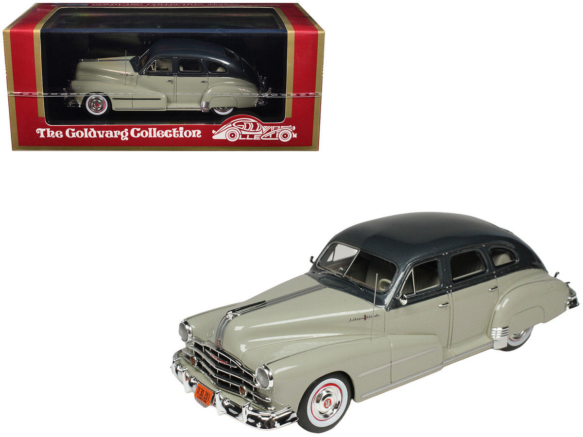 Goldvarg Model Car Diecast 1/43 1948 Pontiac Oyster Gray 2-Tone