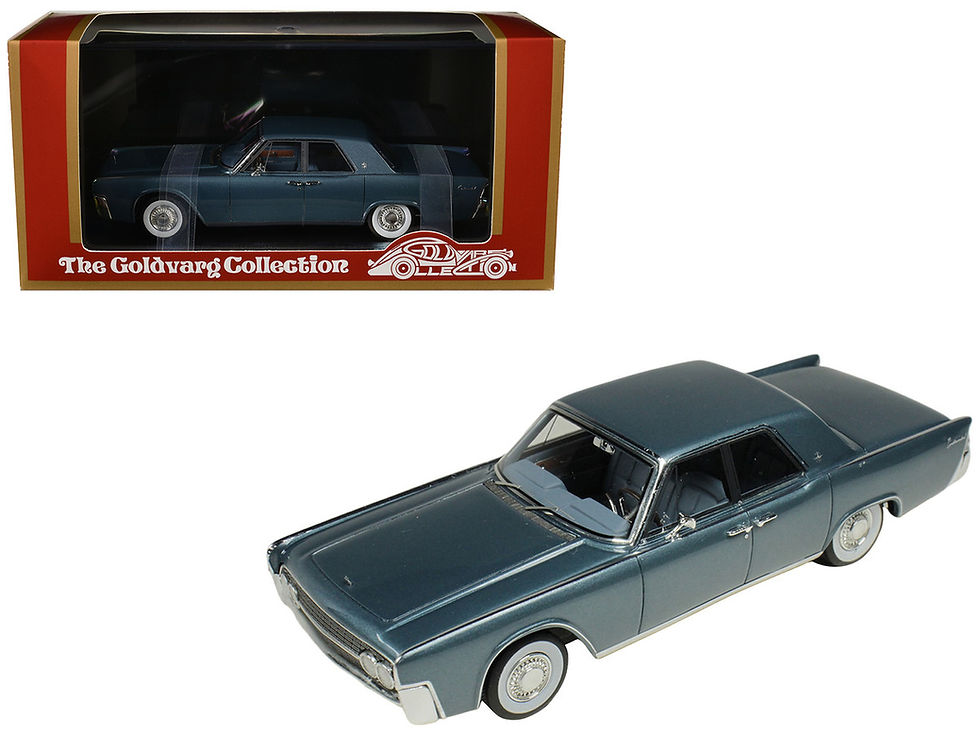 Goldvarg Diecast Model Cars 1/43 1962 Lincoln Continental Oxford Gray Metallic