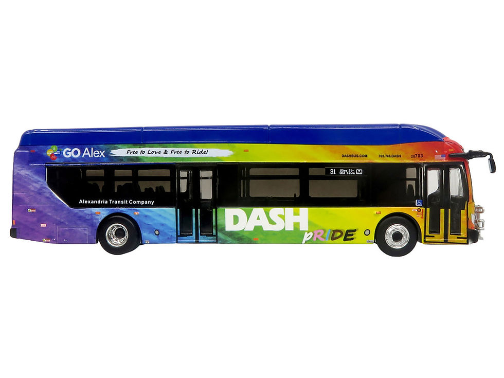 Iconic Replicas Diecast 1/87 New Flyer Xcelsior XN40 Transit Bus "DASH PRIDE"