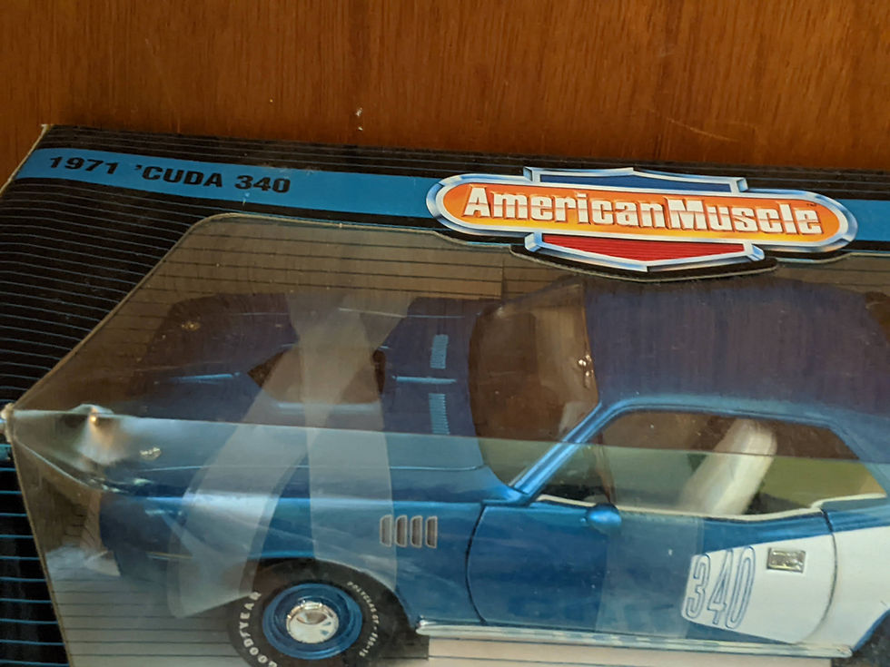 Miniatura: Die-cast 1:18 American Muscle 1971 Plymouth 'Cuda 340 in box