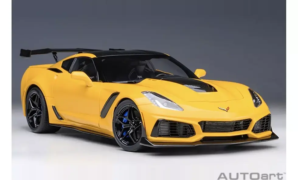 Thumbnail: Autoart 1:18 Scale 2019 Chevrolet Corvette C7 ZR1 Corvette Racing Yellow