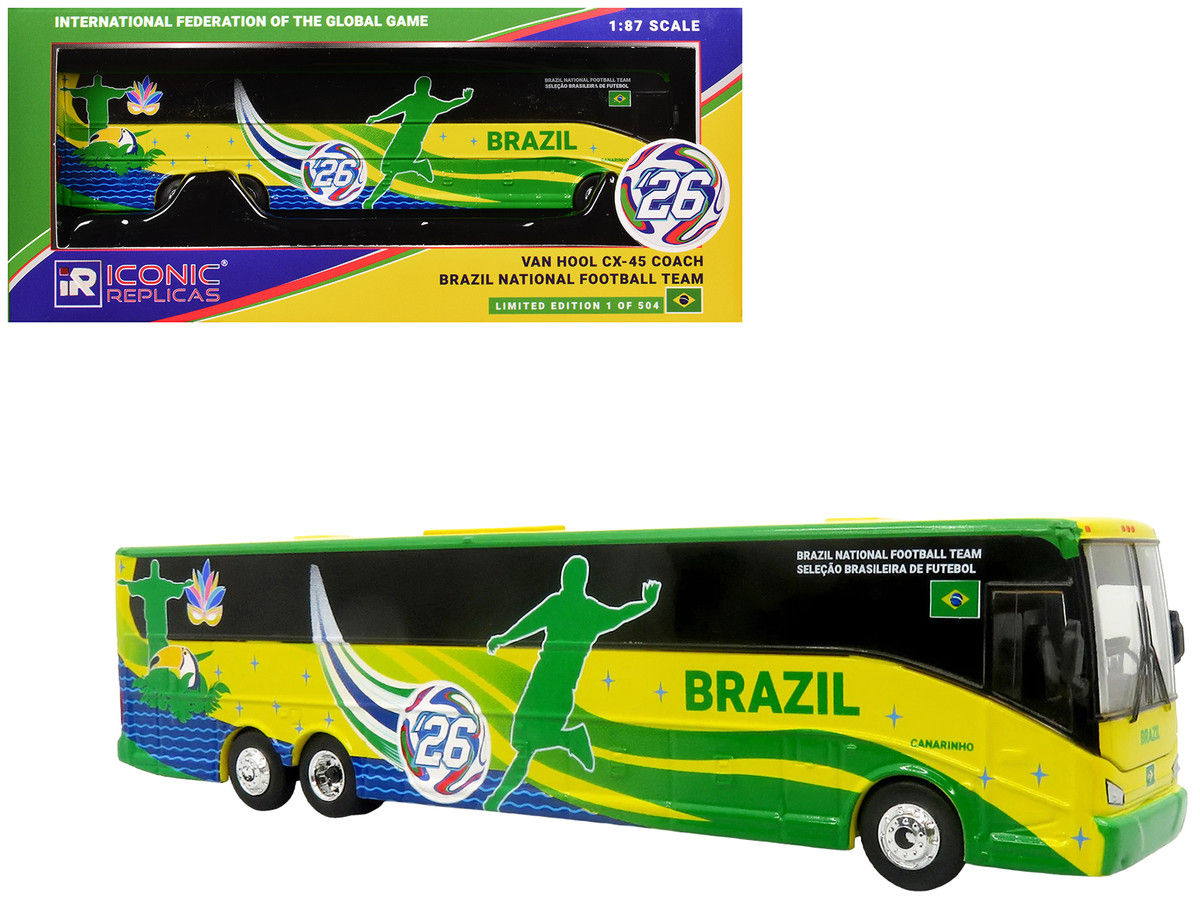 Iconic Replicas Diecast Limited Edition 1/87 Van Hool CX-45 Coach Bus Brazil NFT