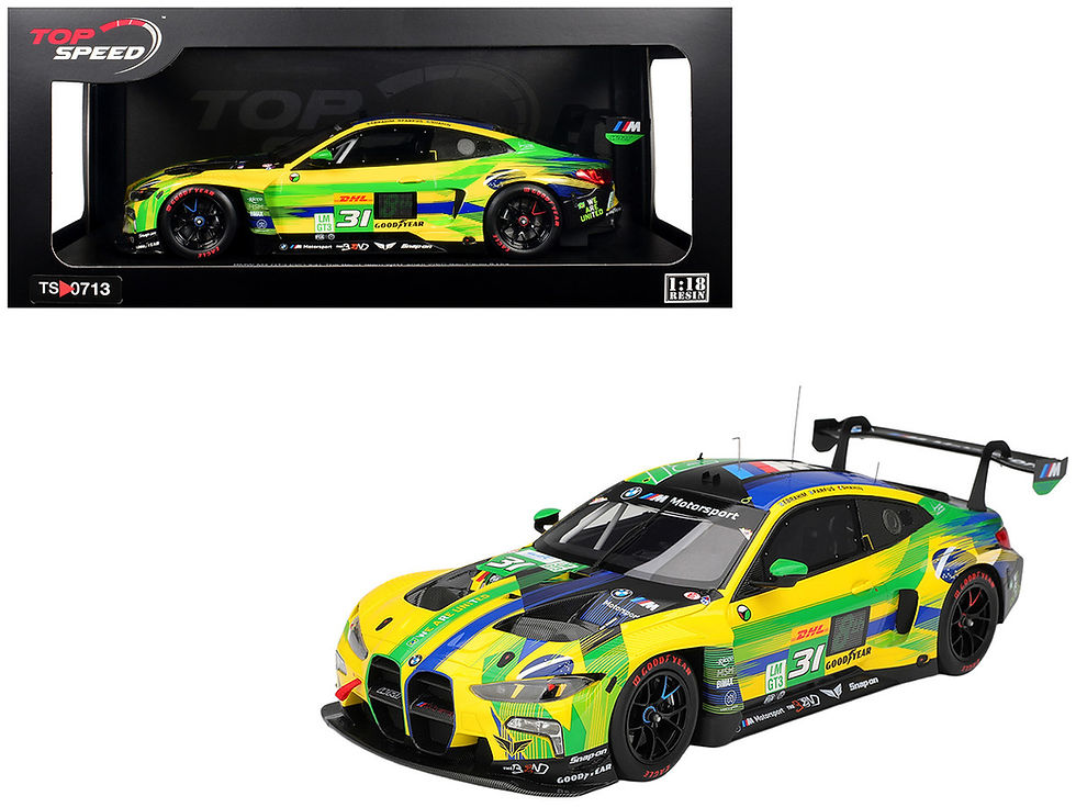 Top Speed 1/18 Resin Model BMW M4 GT3 EVO #31 Pedro Ebrahim - Augusto Farfus